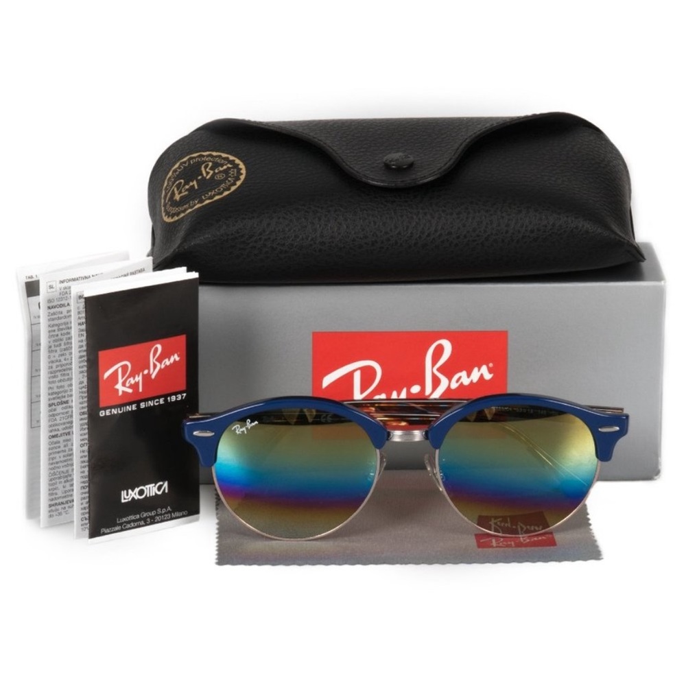 Ray-Ban Clubround Mineral Flash Lens Sunglasses RB4246-F 1223C4
53
